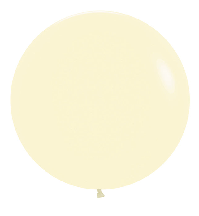 Globo Amarillo Pastel Mate R36  x 2 Unidades Sempertex