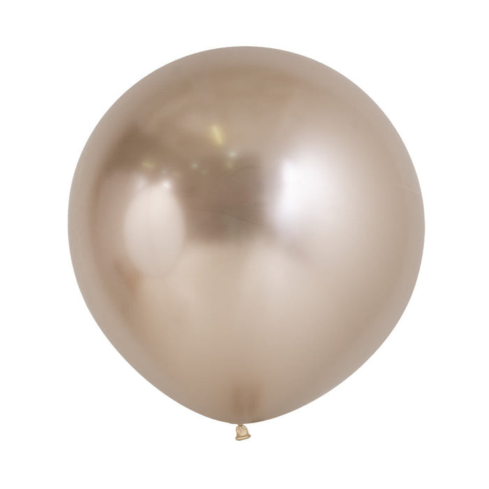 UNIDAD de Globo Reflex Esfera R24 color Champaña x Unidad Sempertex