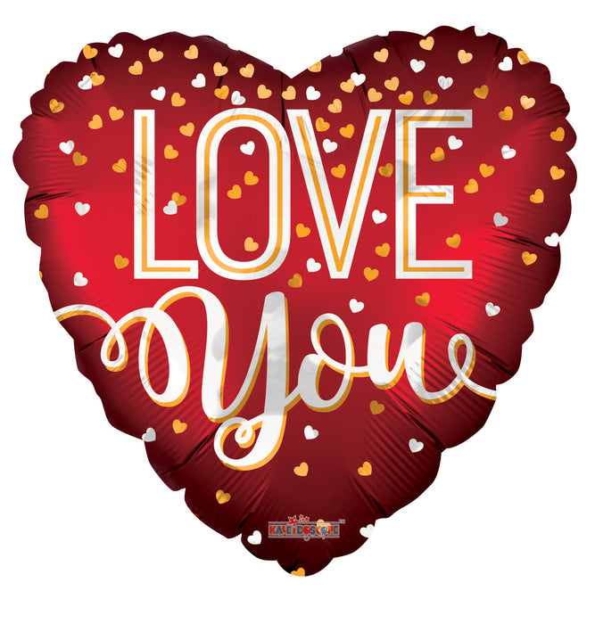 Globo Metalizado I Love You 18" Ref. 20