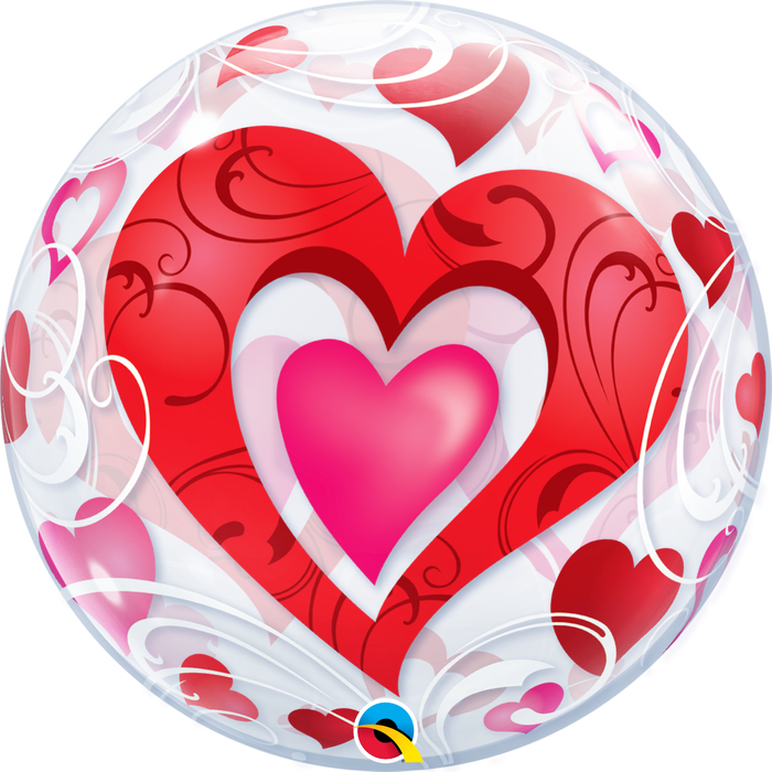 Globo Burbuja Qualatex  Love  22" Ref. 1 X 1 Unidad