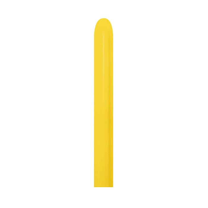Globo Amarillo Tubito 360 x 50 Unidades Sempertex