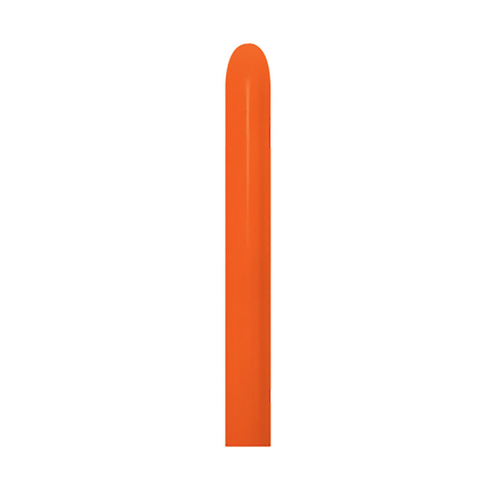 Globo Naranja Fashion Tubito 260 x 50 Unidades Sempertex
