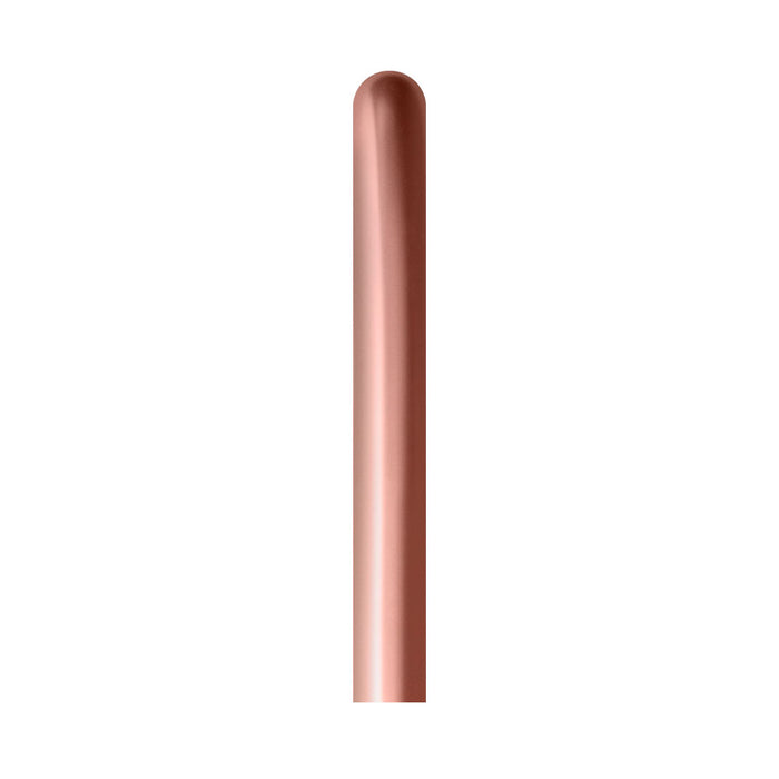 Globo Dorado Rosa Reflex Tubito 260 x 50 Unidades Sempertex