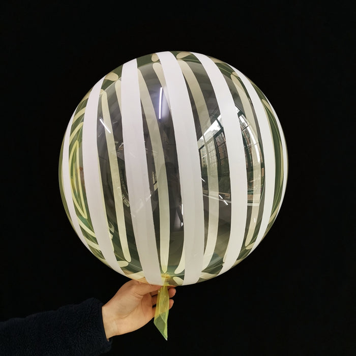 Globo Burbuja Lollipop 18" Cristal Amarillo