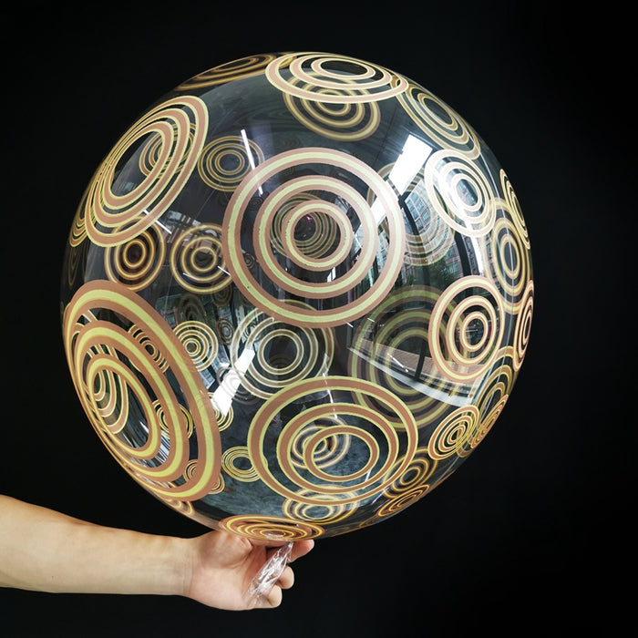 Globo Burbuja Nougat 18" Cristal Amarillo