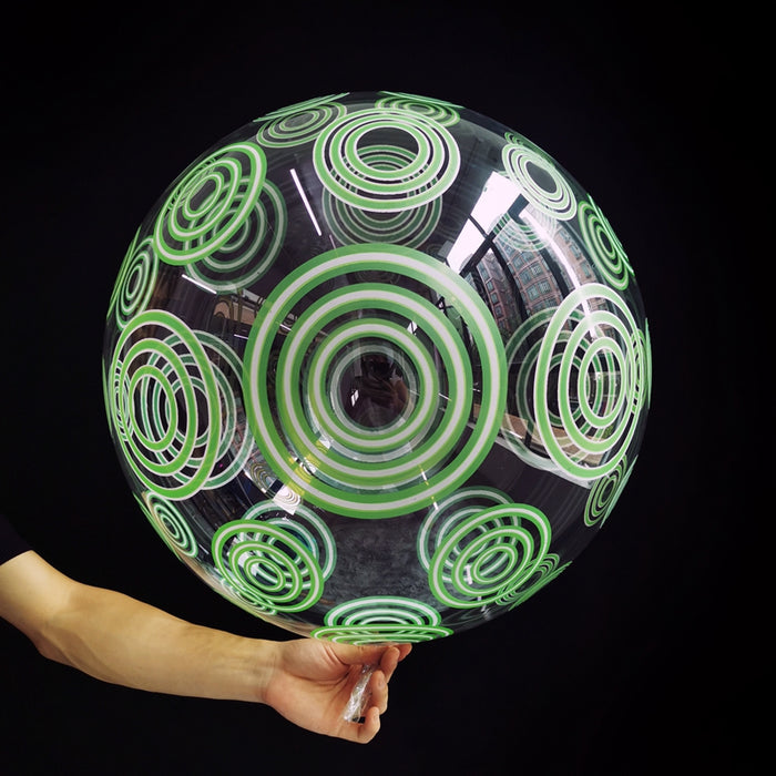 Globo Burbuja Nougat 18" Cristal Verde