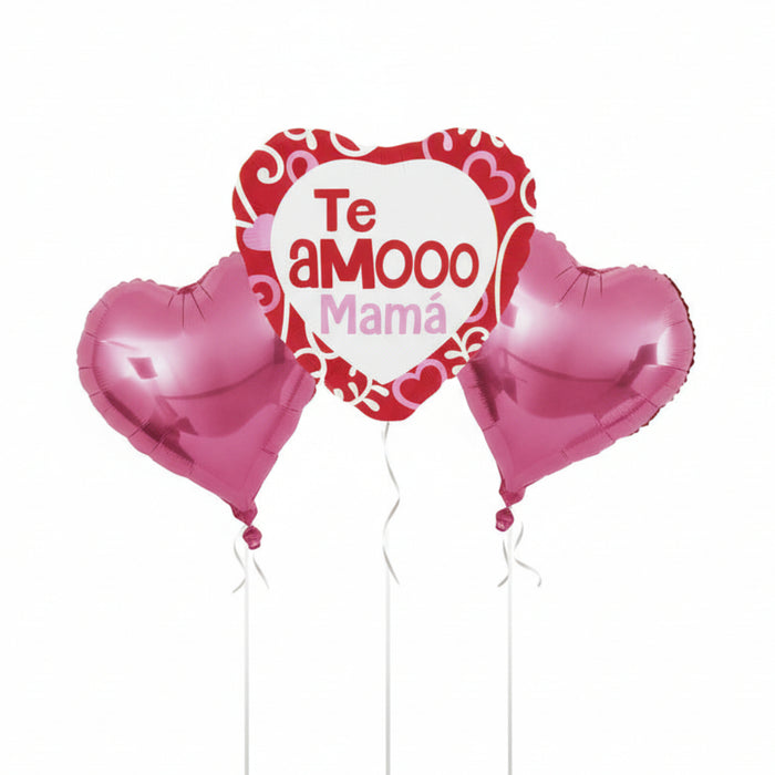 Bouquet Te amo Mama 3 Piezas 18" Festella Ref. 5