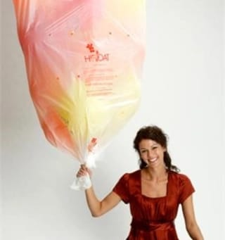 Bolsa plástica para transportar globos inflados Marca Hifloat  paquete x 25 Unidades