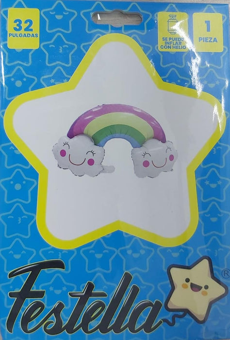 Globo Foil Arcoiris Adorable 32" Marca Festella