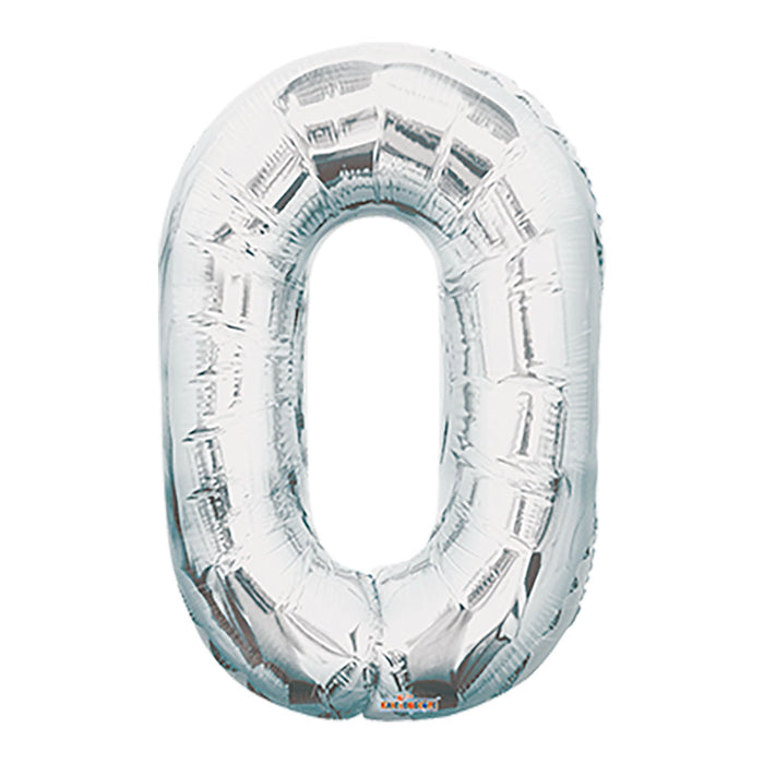 Globo Metalizado # 0 Plateado 16" Sempertex