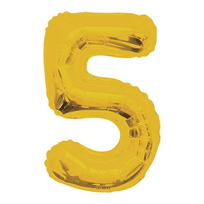 Globo Metalizado # 5 Dorado 14" Sempertex