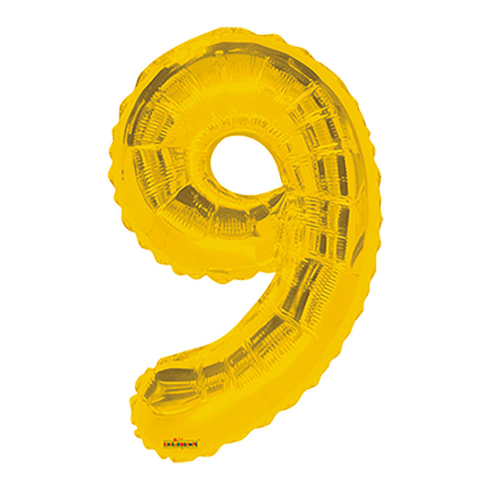 Globo Metalizado # 9 Dorado Mate 16" Sempertex