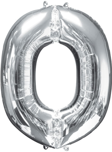Globo Letra O 16" Plateado Festella