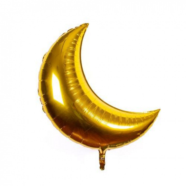 Globo Metalizado Luna Dorado 18" Festella