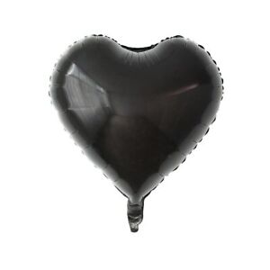 Globo Metalizado Corazón 18" Negro Festella